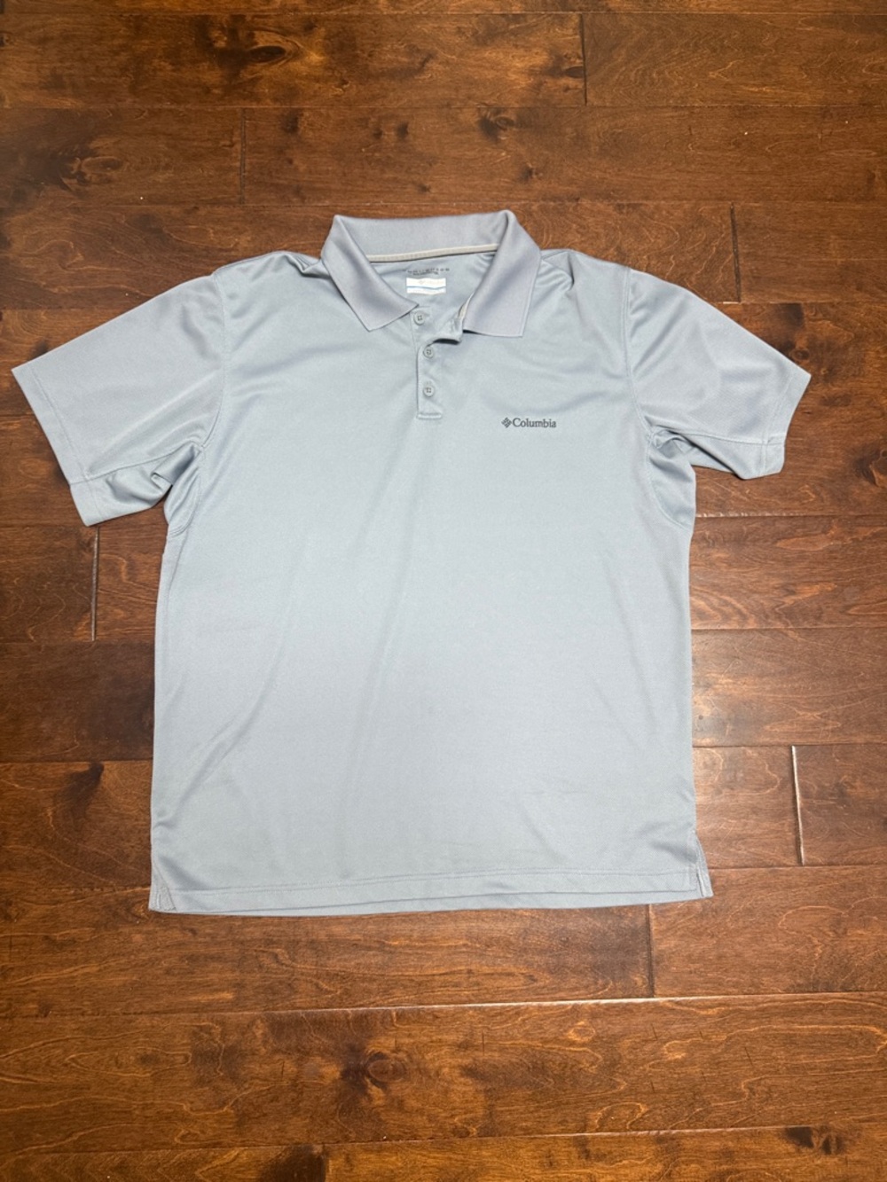 Columbia Men's Light Gray Short-Sleeve Polo